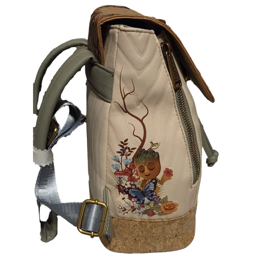 Loungefly Guardians of The Galaxy Groot Cork Floral Butterfly Mini Backpack - Image 2