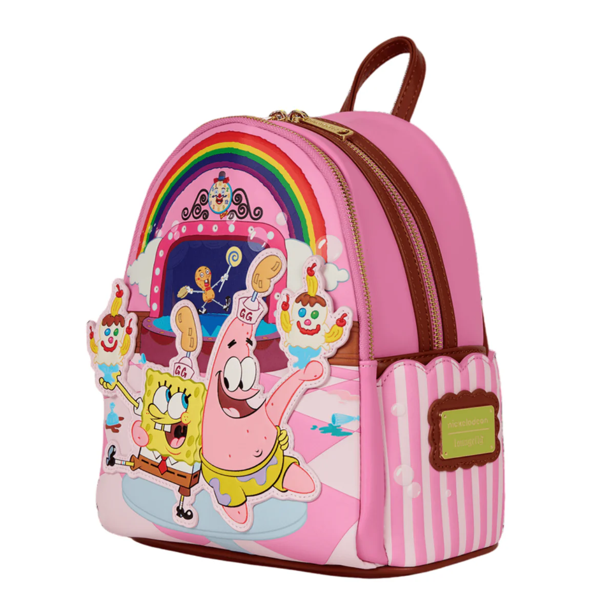 Loungefly SpongeBob Squarepants and Patrick Star Goofy Goober Light Up Mini Backpack with Adjustable Strap - Image 2