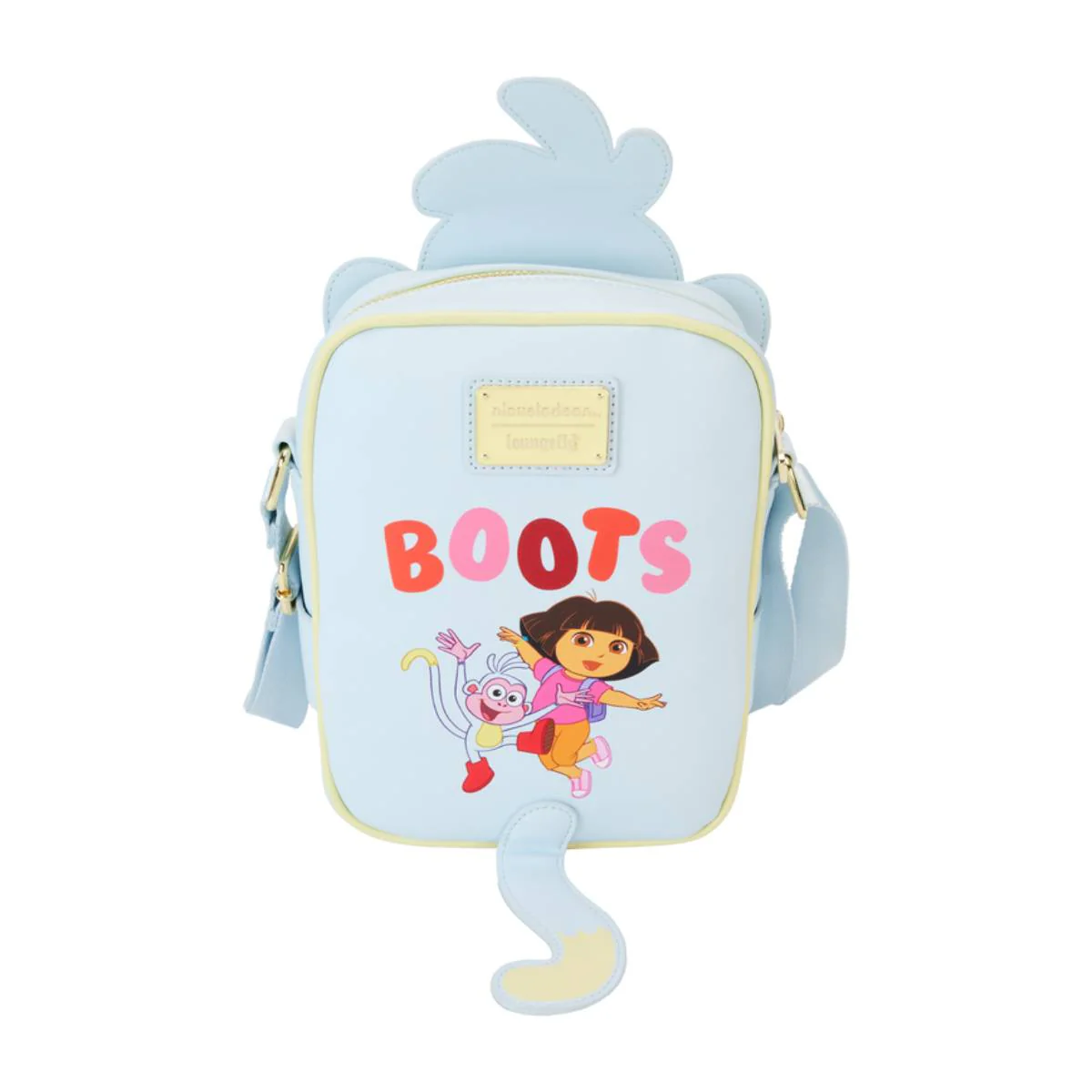 Loungefly Nickelodeon Dora the Explorer Boots Cosplay Crossbody Bag with Coin Bag - Blue - Image 3