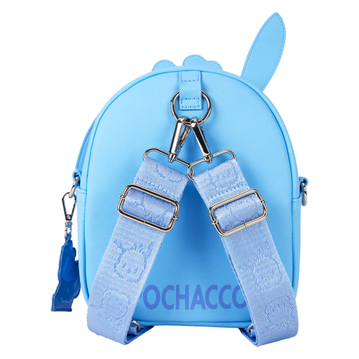 Loungefly Sanrio Pochacco Monochrome Convertible Mini Backpack with Adjustable Strap- Blue - Image 3
