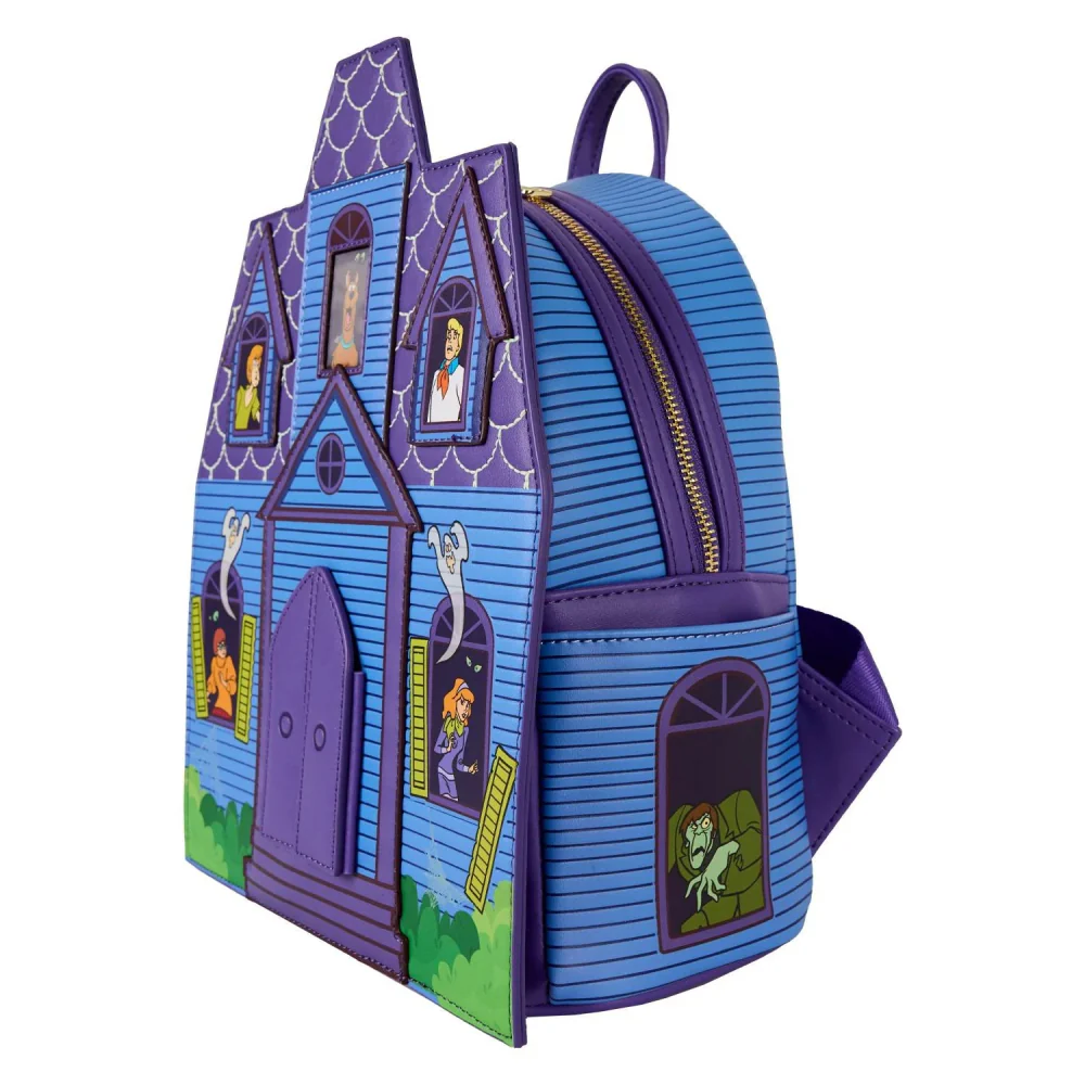 Loungefly Scooby-Doo Mystery Inc Haunted Mansion Lenticular Mini Backpack - Purple - Image 3