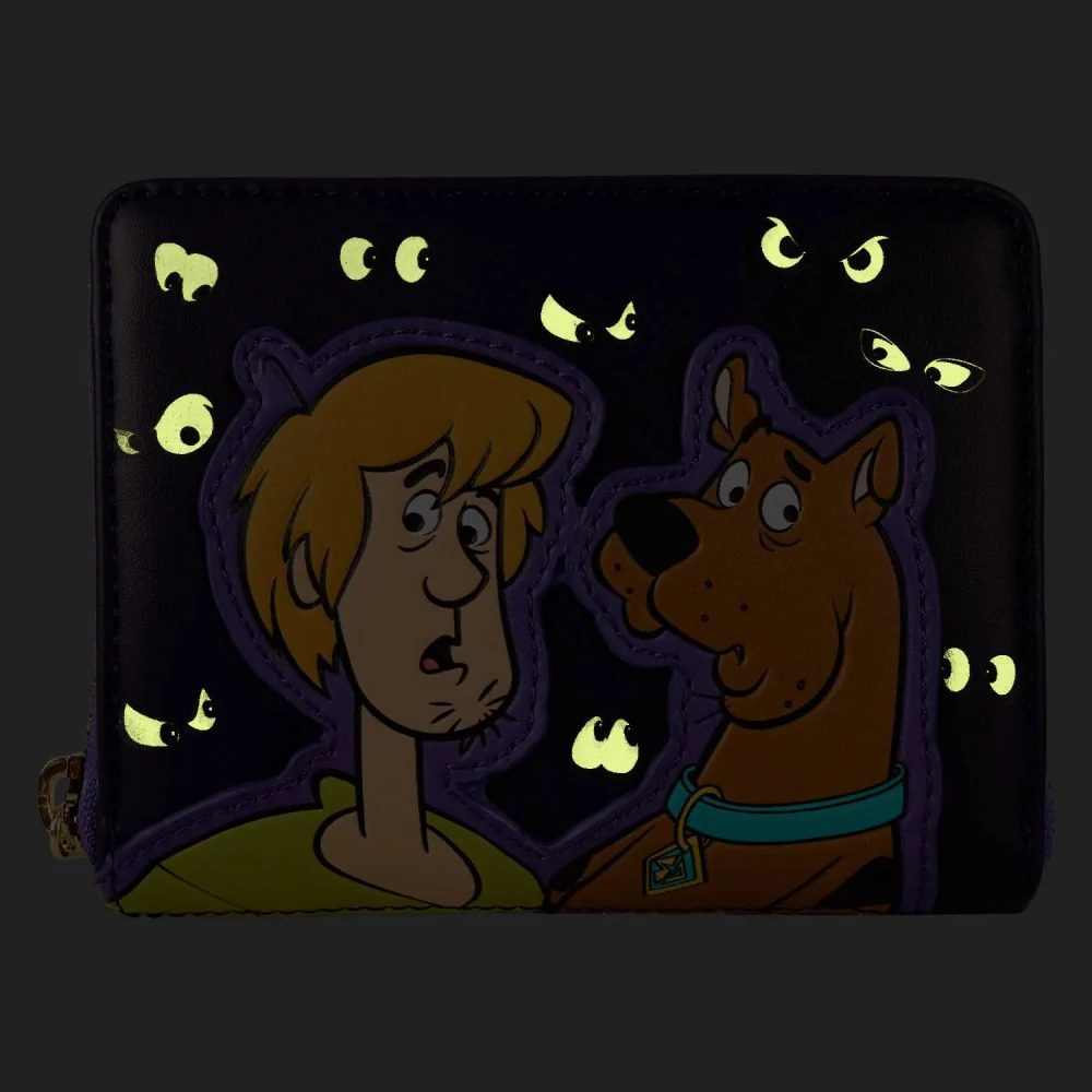 Loungefly Scooby-Doo Mystery Inc Glow Zip Around Wallet - Purple - Image 3