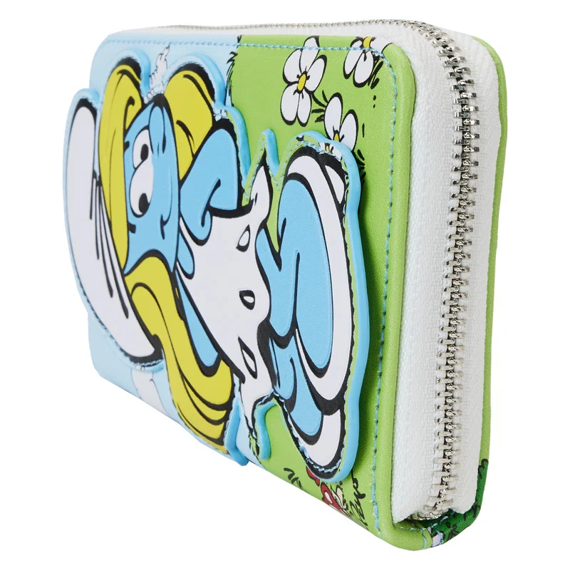 Loungefly The Smurfs Smurfette Cosplay Zip Around Wallet - Blue - Image 2