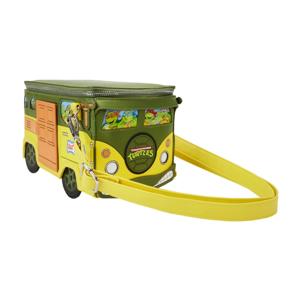Loungefly 40th Anniversary Teenage Mutant Ninja Turtle Wagon Figural Crossbody Bag with Adjustable Strap - Image 2