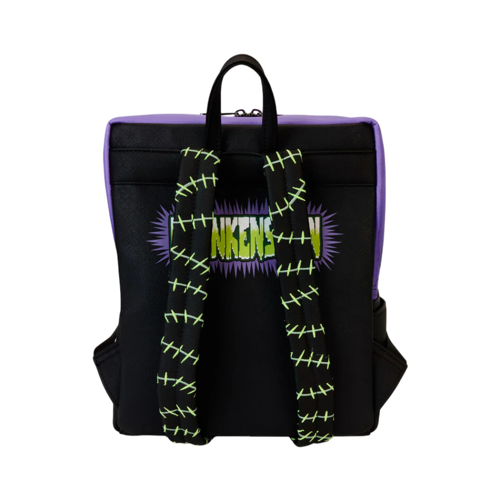 Loungefly Disney Universal Monsters Frankenstein Neon Mask Mini Backpack - Purple/Black - Image 4