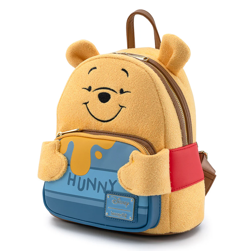 Loungefly Disney Winnie The Pooh Felt Honey Tummy Mini Backpack - Yellow - Image 2