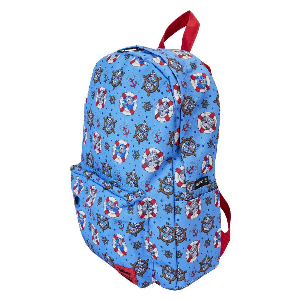 Loungefly Disney Donald Duck 90th Anniversary Backpack with Adjustable Strap - Blue/Red - Image 2