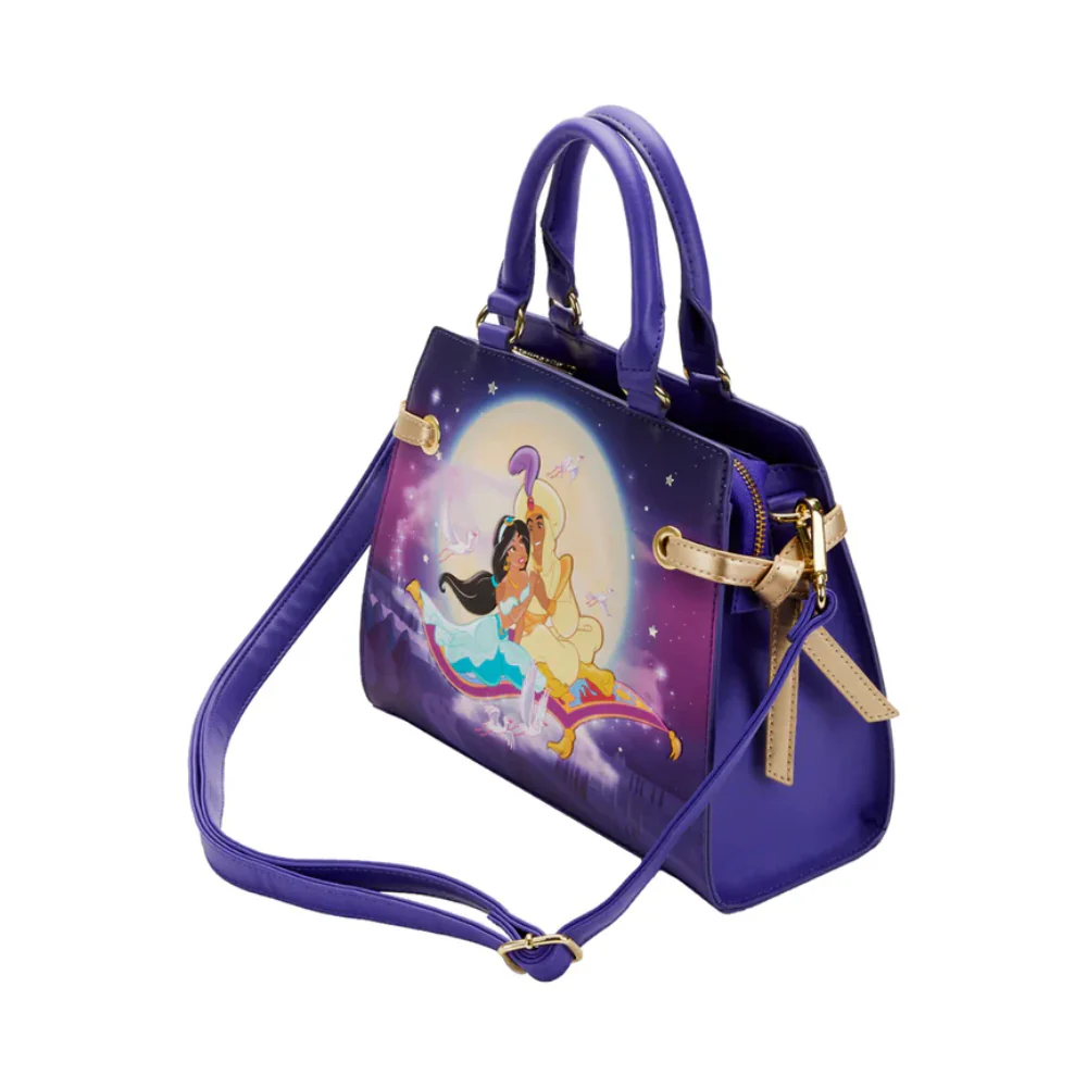 Loungefly Disney Aladdin 30th Anniversary Crossbody Bag - Purple - Image 2