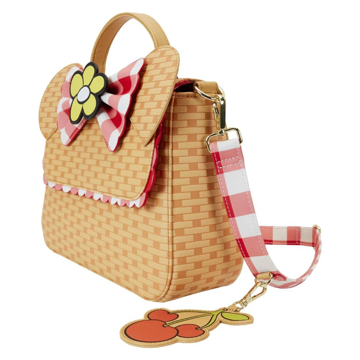 Loungefly Disney Minnie Mouse Picnic Basket Crossbody Bag - Brown - Image 2