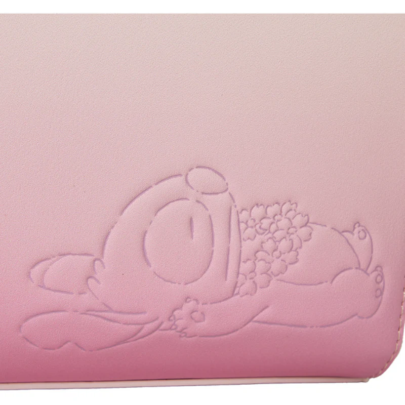 Loungefly Disney Stitch and Angel Cherry Blossom Heart Crossbody Bag with Adjustable Strap - Pink - Image 5
