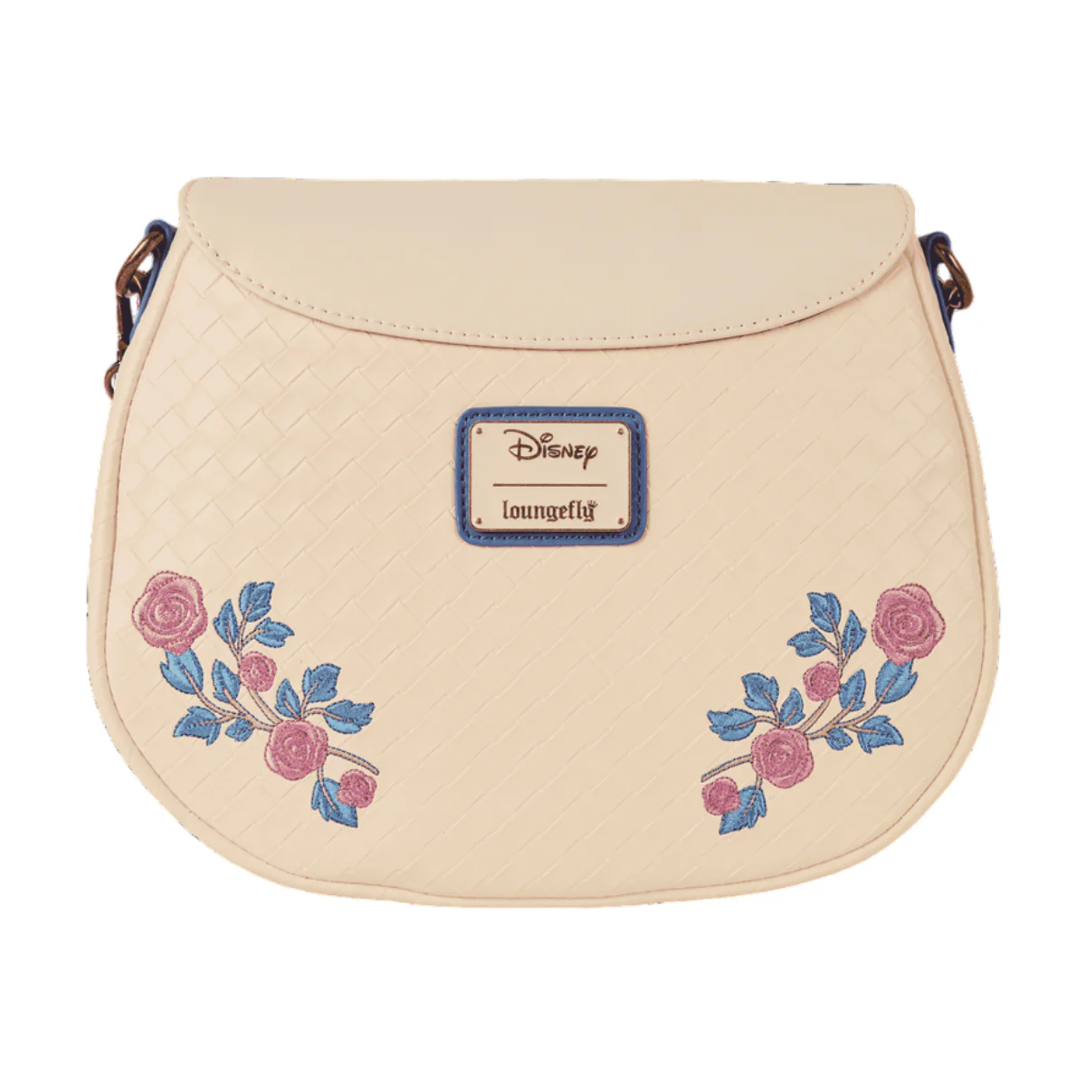 Loungefly Sleeping Beauty Princess Aurora & Prince Phillip Floral Crossbody Bag with Adjustable Strap - Beige - Image 3