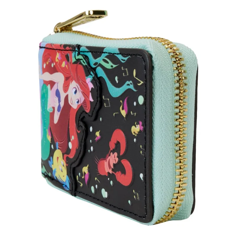 Loungefly Disney The Little Mermaid 35th Anniversary Life is The Bubbles Accordion Wallet - Black - Image 2