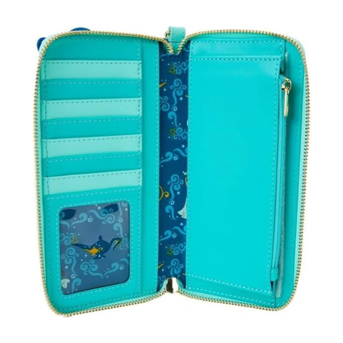 Loungefly Disney Princess Jasmine Lenticular Aladdin Wristlet Wallet - Blue - Image 3