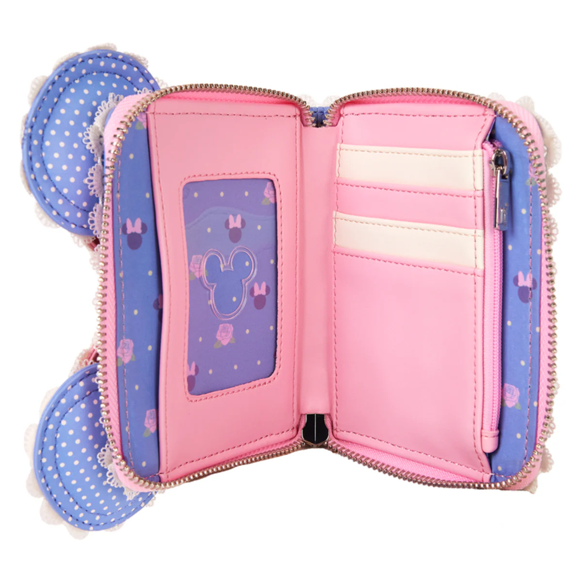 Loungefly Disney Minnie Mouse Floral and Lace Zip Around Wallet - Image 2