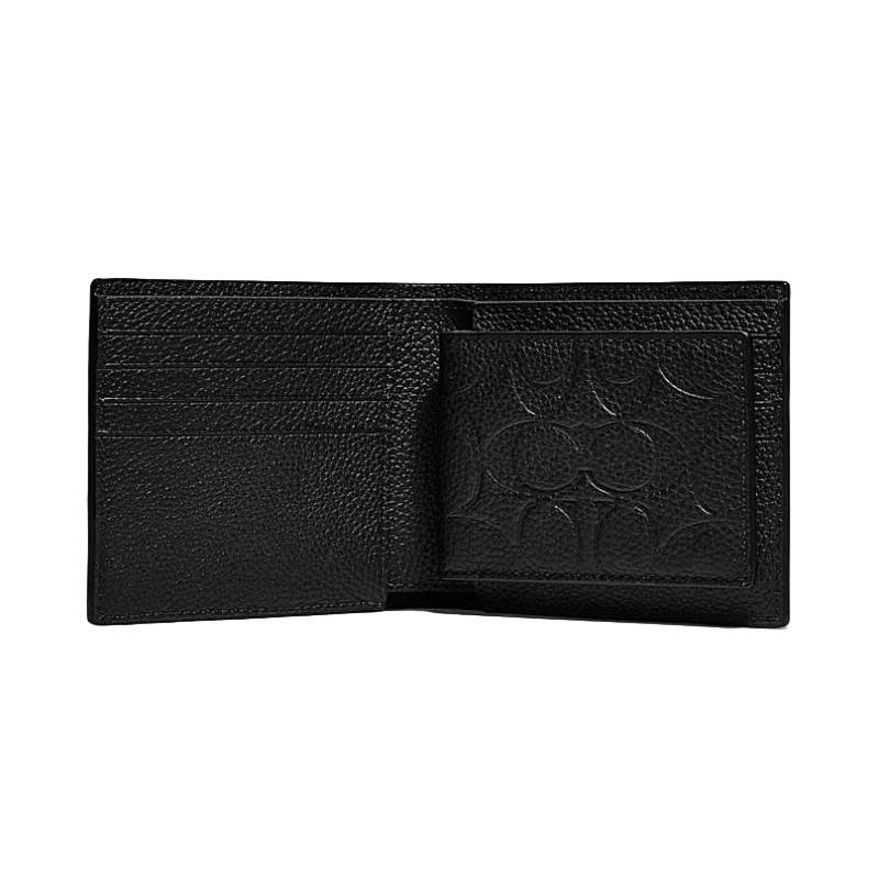 Coach 3-in-1 Wallet with Removable ID Insert - Black - Image 2