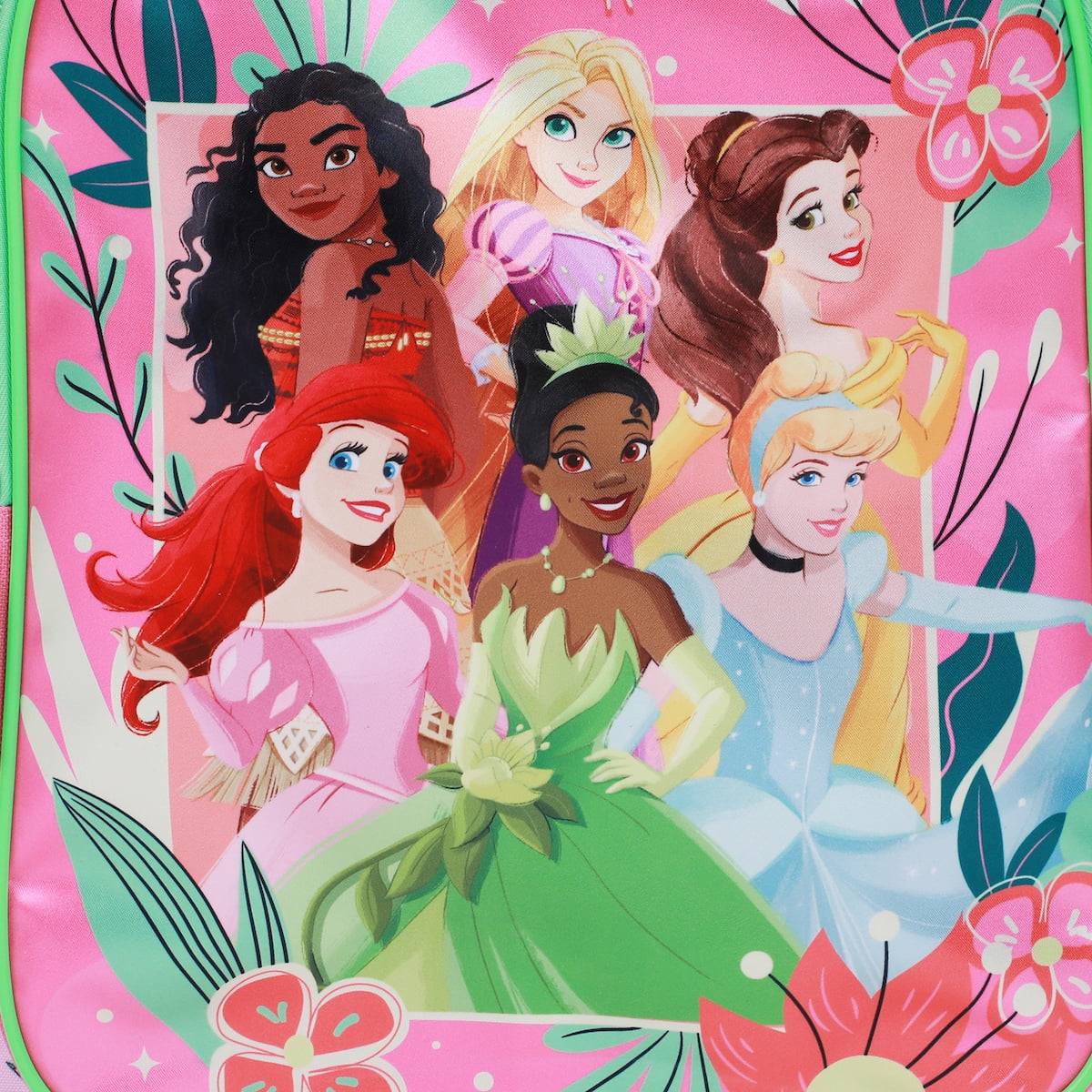Bioworld Disney Princess Youth 16" Rolling Backpack with Handle - Pink - Image 4