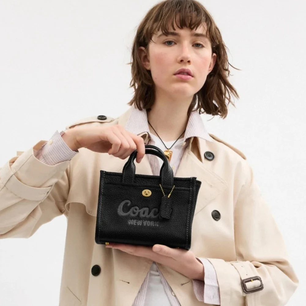 Coach Cargo 20 Tote Bag with Detachable Strap - Black - Image 5