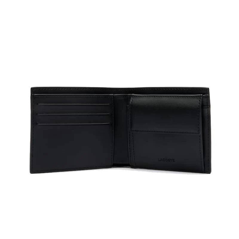 Lacoste Men's Medium Monogram Bifold Wallet - Black - Image 2