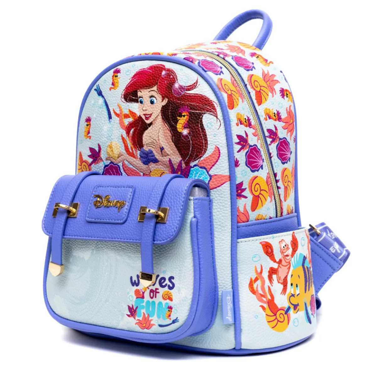 Disney The Little Mermaid Mini Backpack - Blue - Image 3