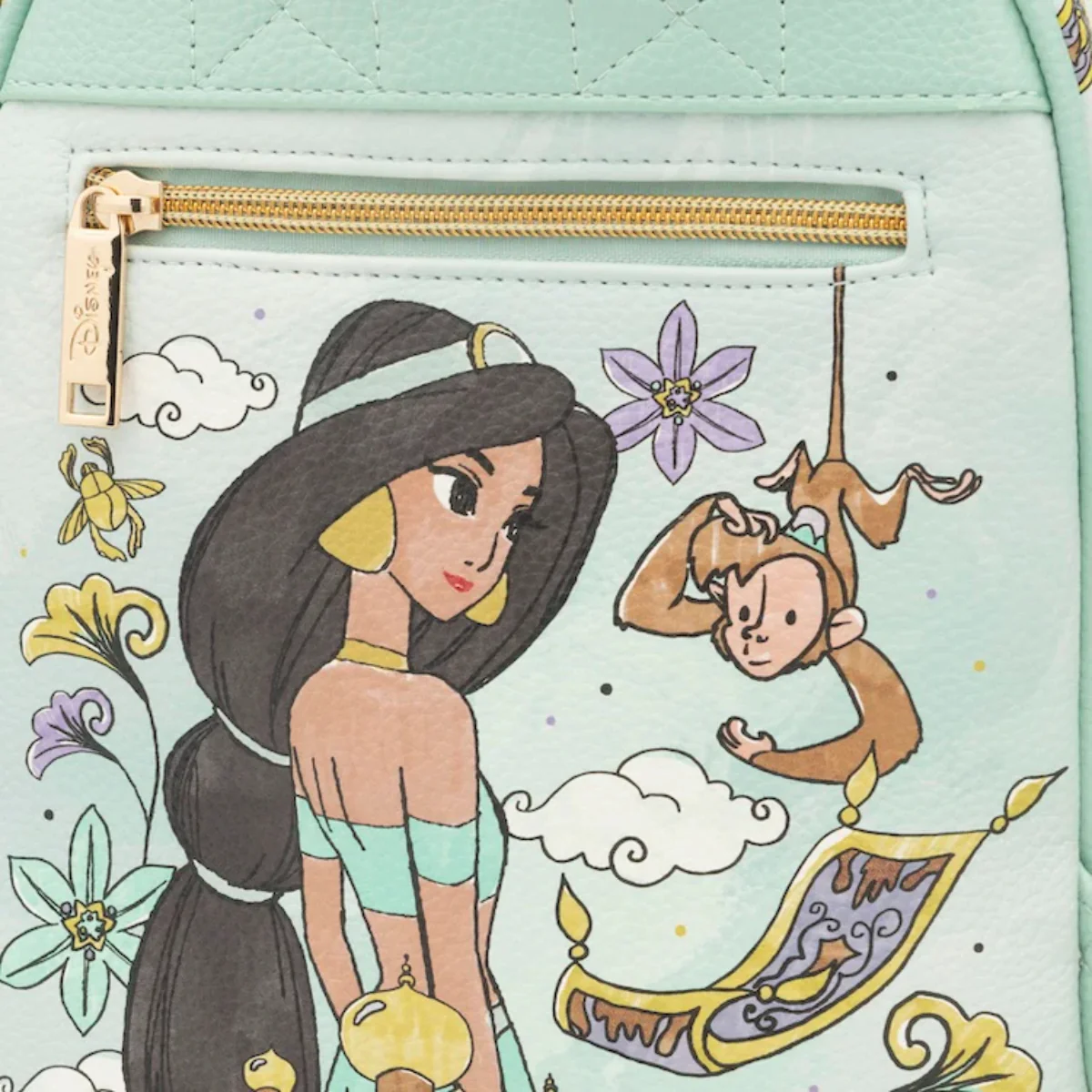 Disney Aladdin Jasmine Mini Backpack - Blue - Image 4