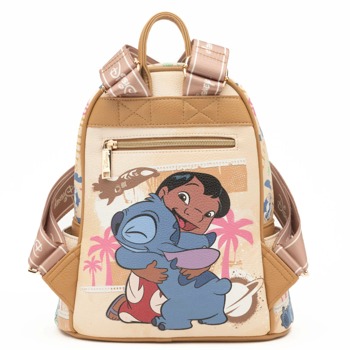 Disney Stitch and Scrump Mini Backpack - Beige - Image 5