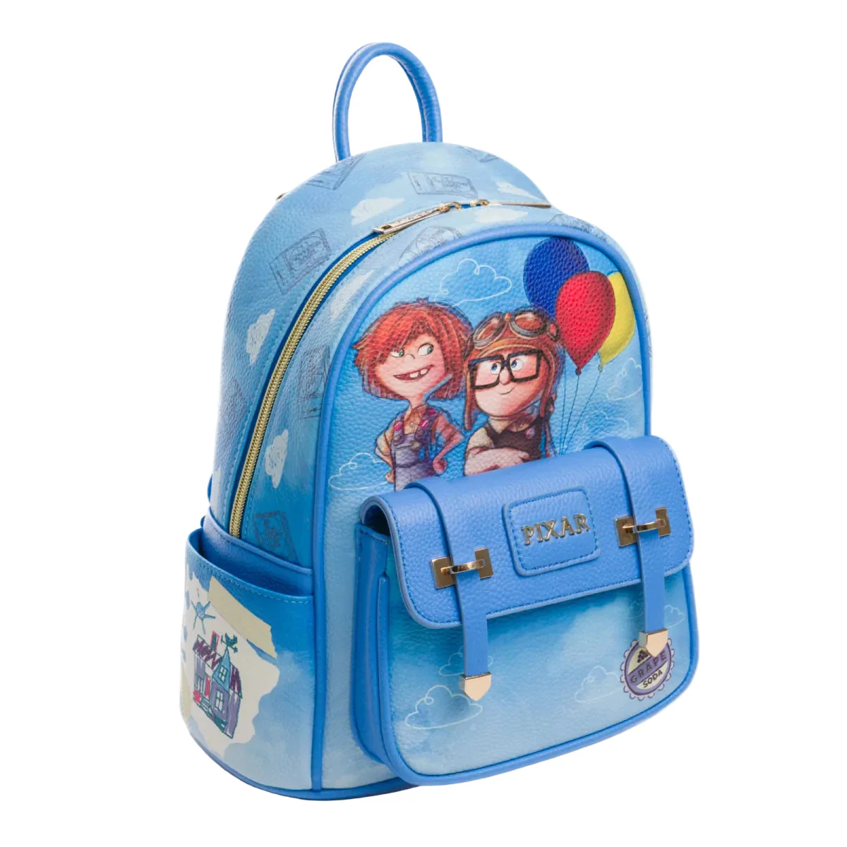 Wondapop Disney Pixar UP Carl and Ellie Mini Backpack - Blue - Image 2