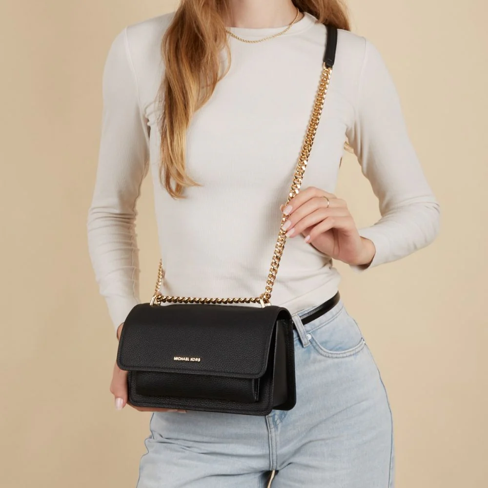 Michael Kors Claire Shoulder Bag - Black - Image 5