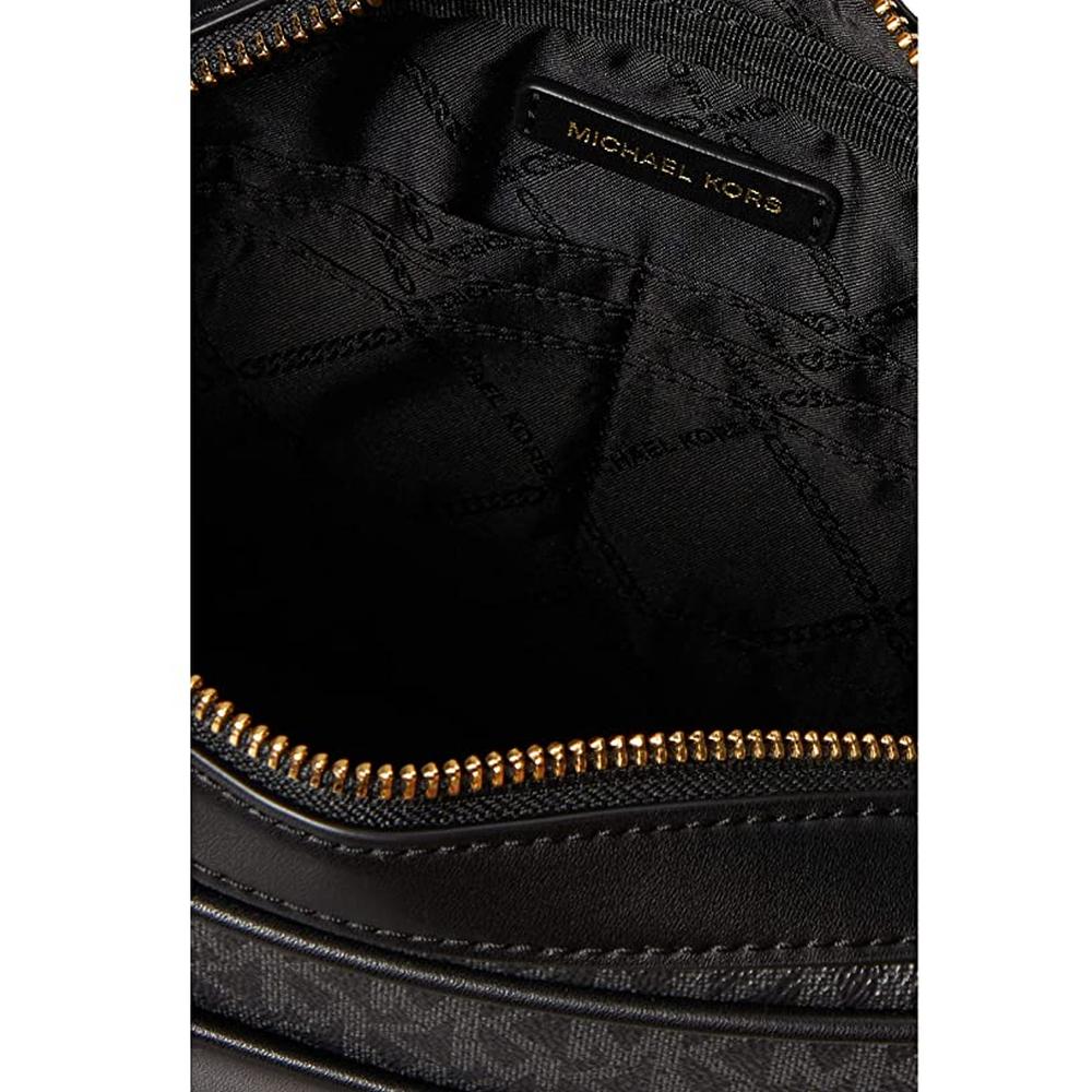Michael Kors Maeve Large Signature Logo Crossbody Bag - Black - Image 3