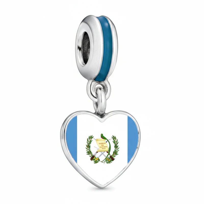 Ragazza Studio Guatemala Dangling Charm - White/Blue