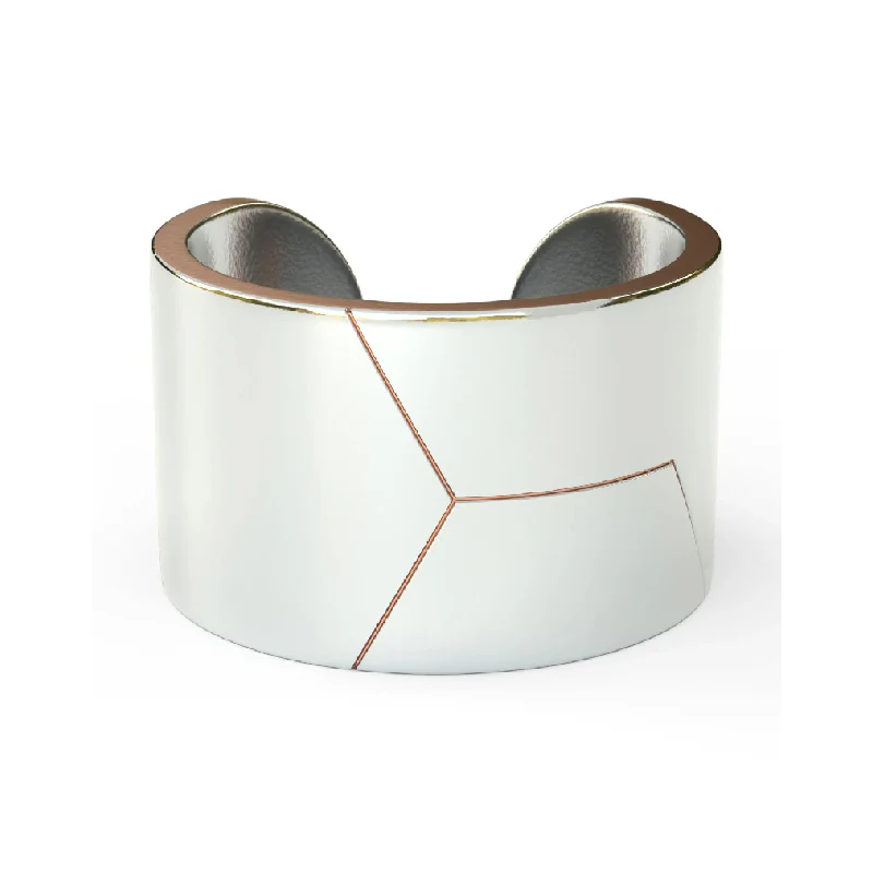 Metal Alchemist Honey Comb Bold Ring in 925 Sterling Silver - Image 5