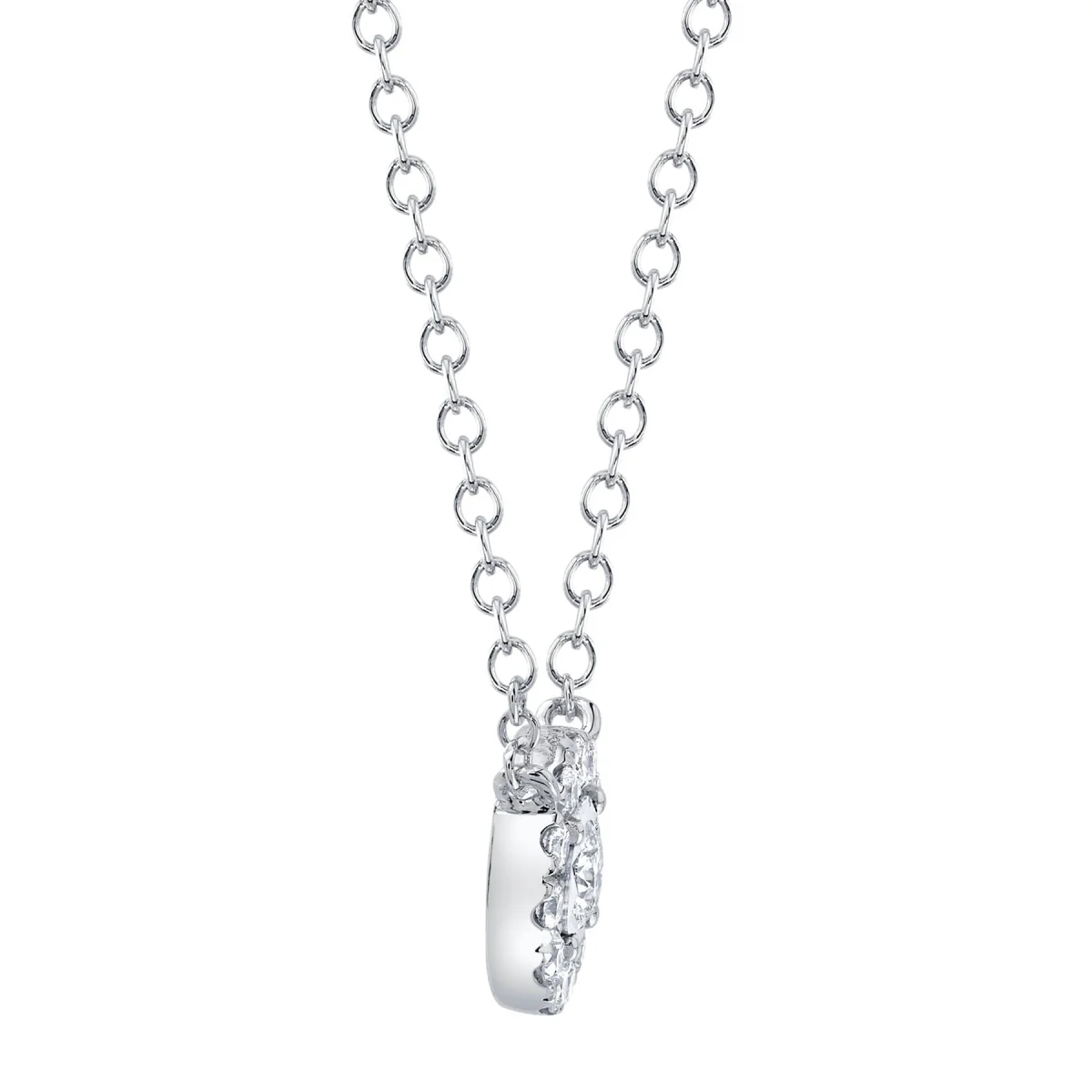 Shy Creation Stella Women's 0.20 ct. Diamond Necklace in 14K White Gold - Image 2