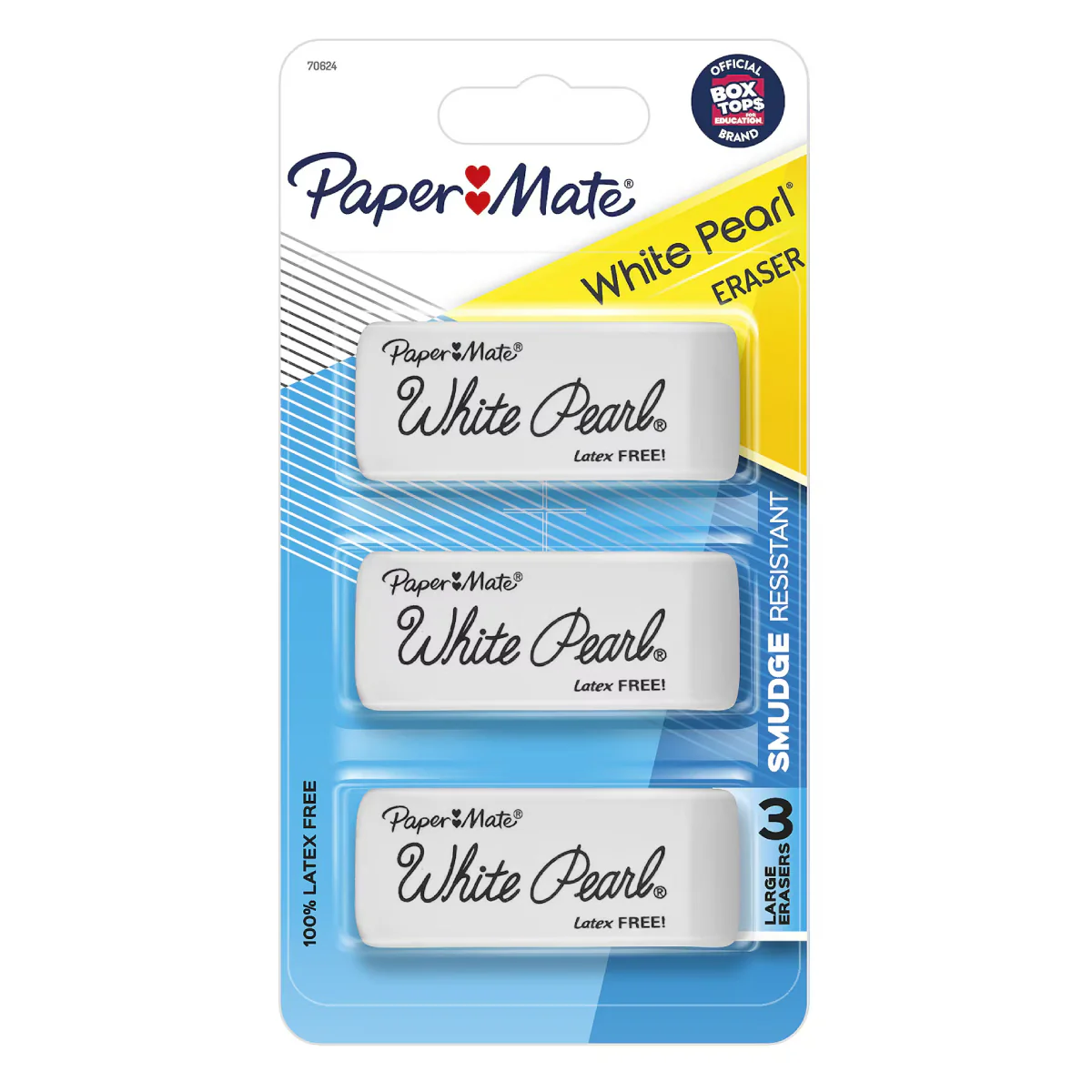 Paper Mate Pearl Eraser (3 Count) - White - Image 2