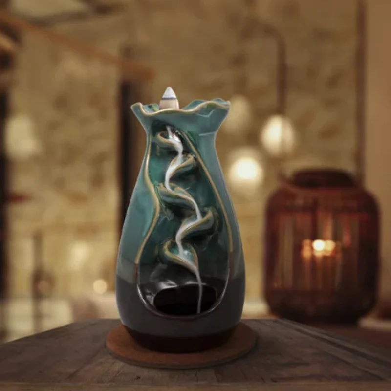 Trend Vision Tulip Cascading Incense Holder - Blue/Green - Image 2
