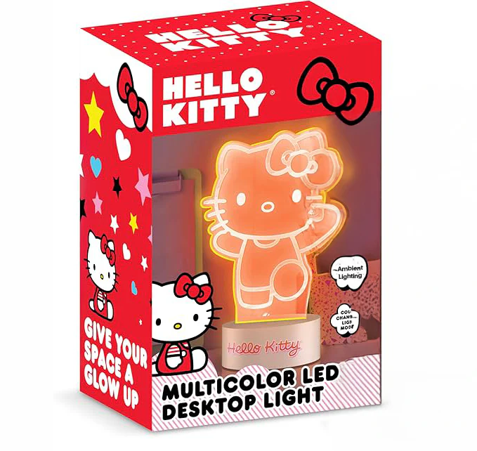 Hello Kitty LED Desktop Light with USB charging cable - Image 2