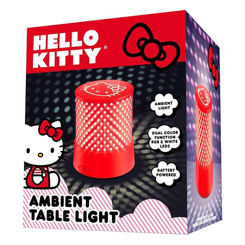 Hello Kitty Ambient 6" LED Table Light - Red - Image 2