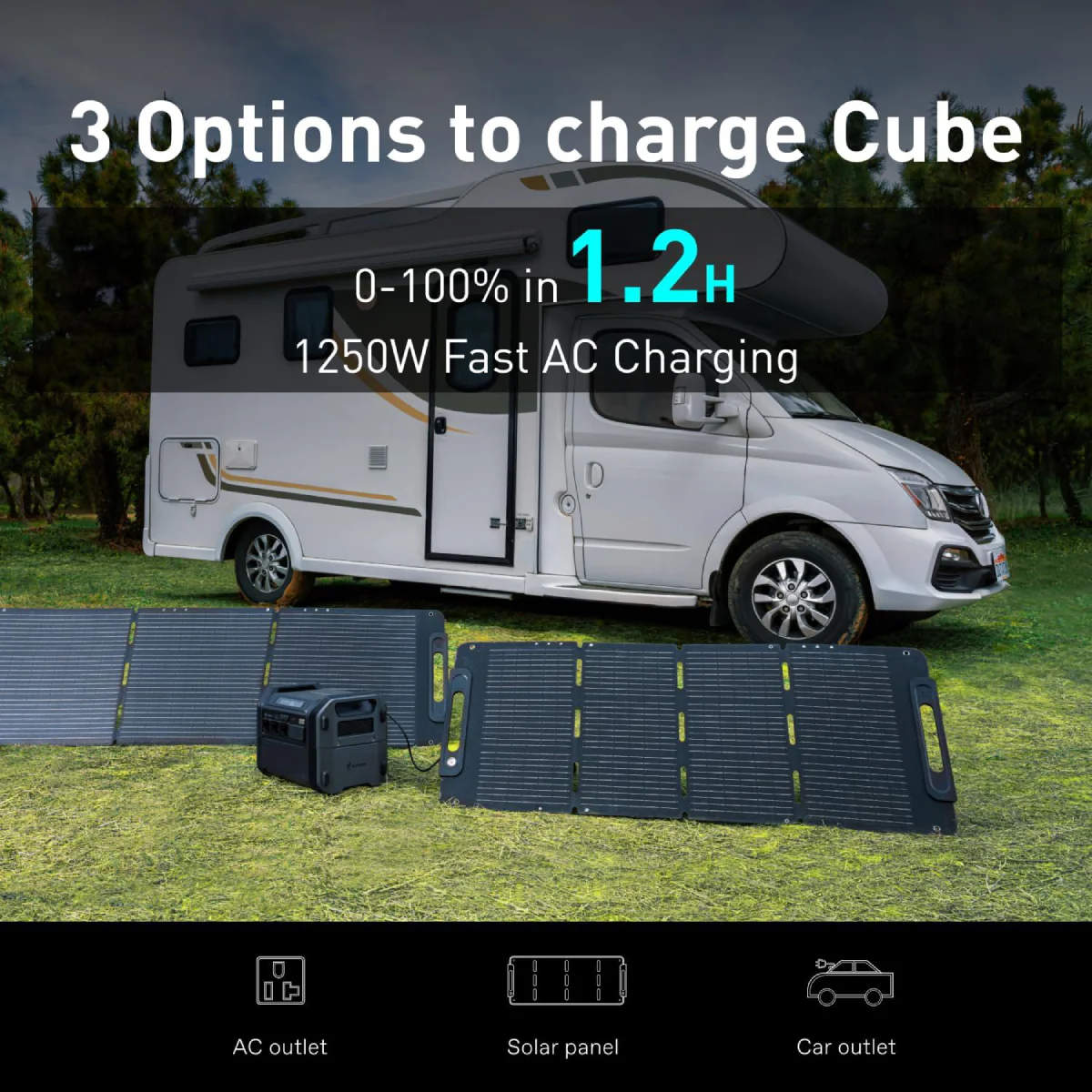 Segway Cube 1000 Portable Power Station - Black - Image 3