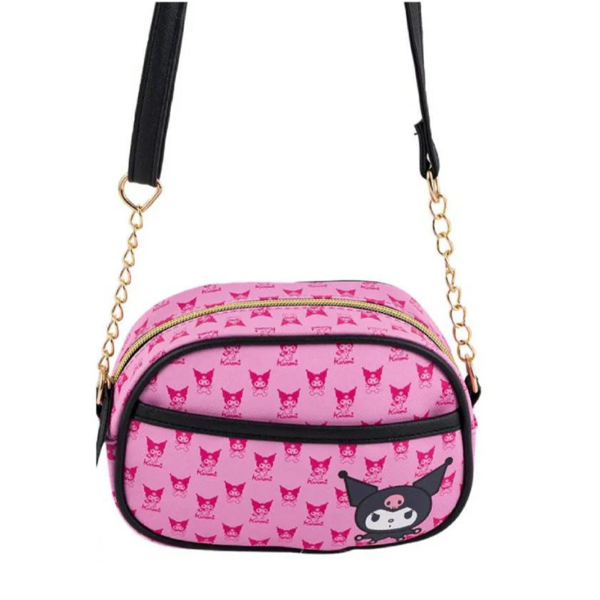 Sanrio Hello Kitty 7.5" Kuromi Crossbody Camera Bag with Adjustable Strap - Pink - Image 2
