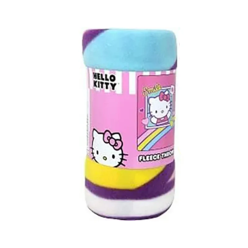 Hello Kitty Cartoon Painting Plush Fleece Throw Blanket - Image 2