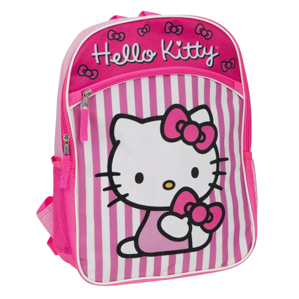 Hello Kitty 16" Backpack with Bow Design - Pink - Image 2