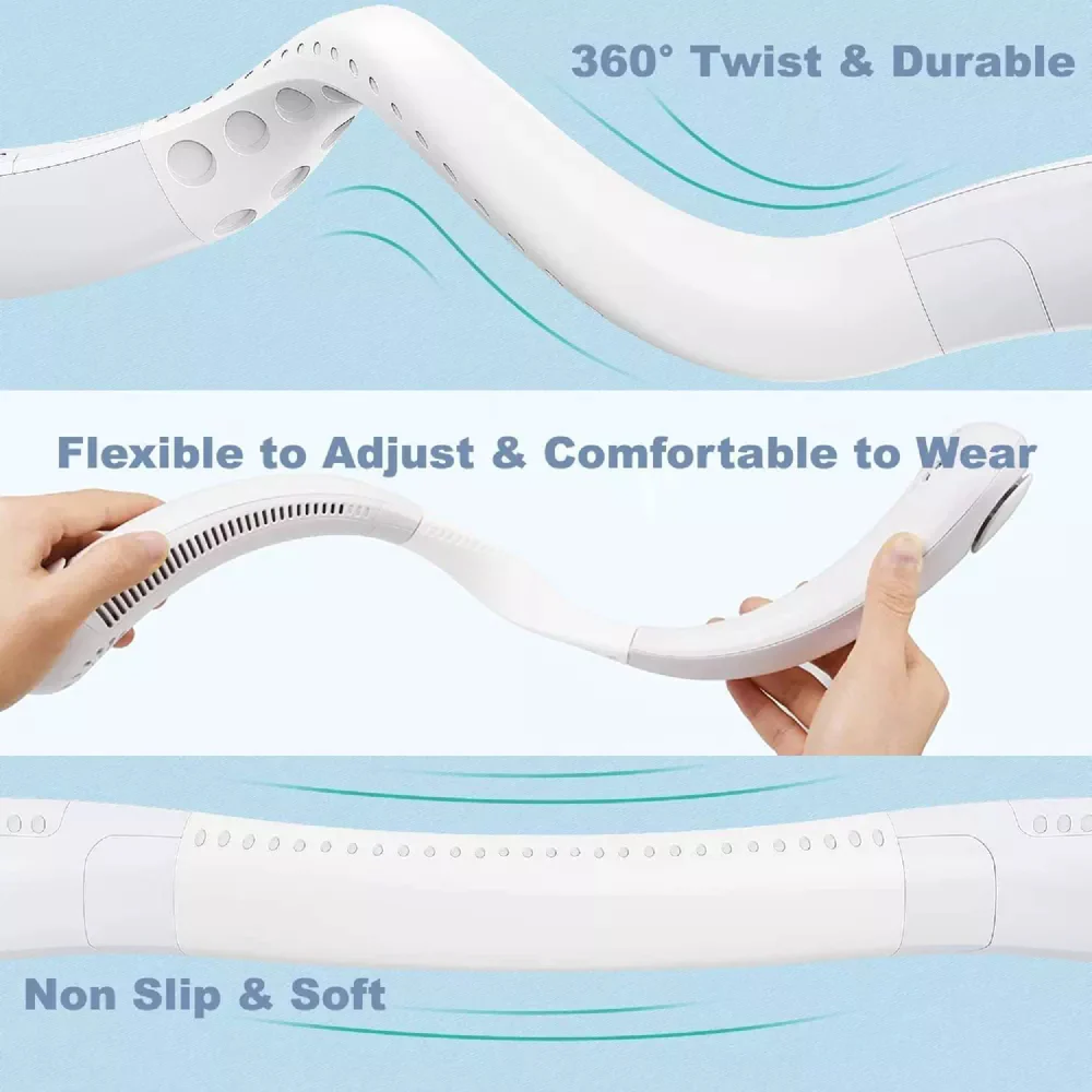 Frigidaire Portable Neck Cooling Fan - White - Image 3