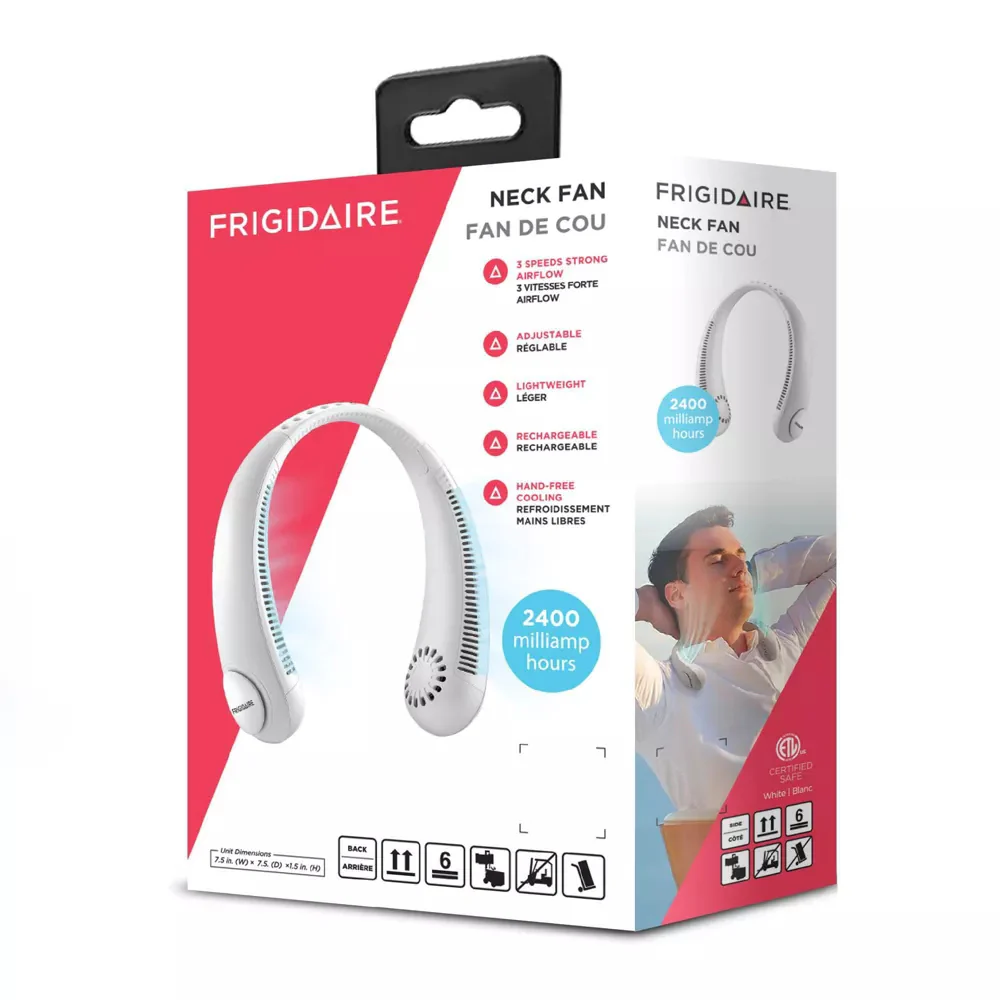 Frigidaire Portable Neck Cooling Fan - White - Image 4