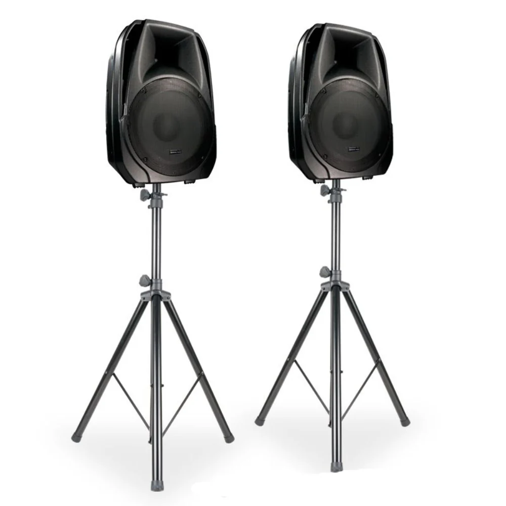 ADJ Speaker Stands with Carry Bag (Set of 2) - Black - Image 2