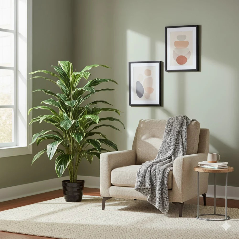 Allstate Floral 40" Cordyline Plant with Plastic Vase - Image 2