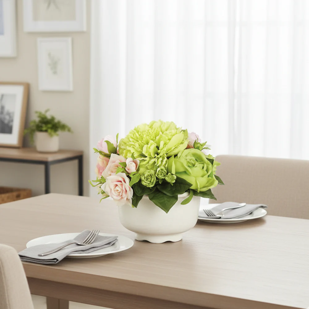 Allstate Floral 6" Rose and Peony Flower Arrangement with Terra Cotta Pot - Image 4