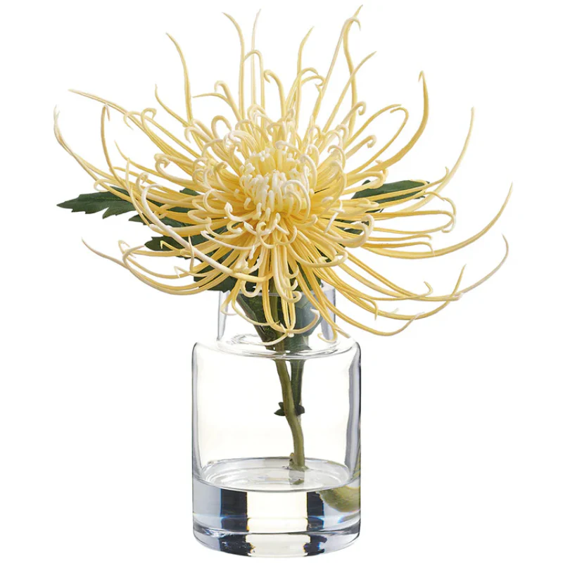 Allstate Floral 9.5" Spider Mum Flower Arrangement with Glass Vase - Image 5