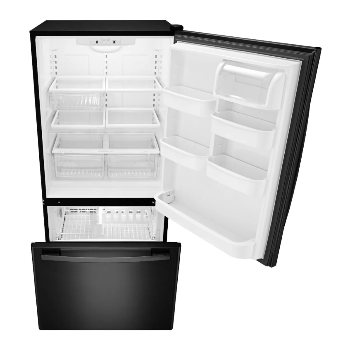 Amana 22 cu. ft. Bottom-Freezer Refrigerator with Spillsaver Glass Shelves - Image 3
