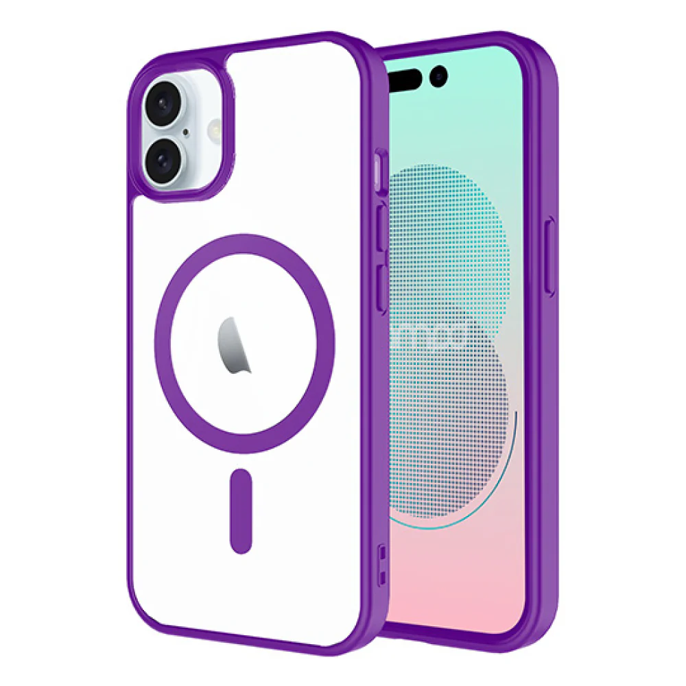 AMPD2 Magsafe Bumper Case for Apple iPhone 16 - Purple - Image 4