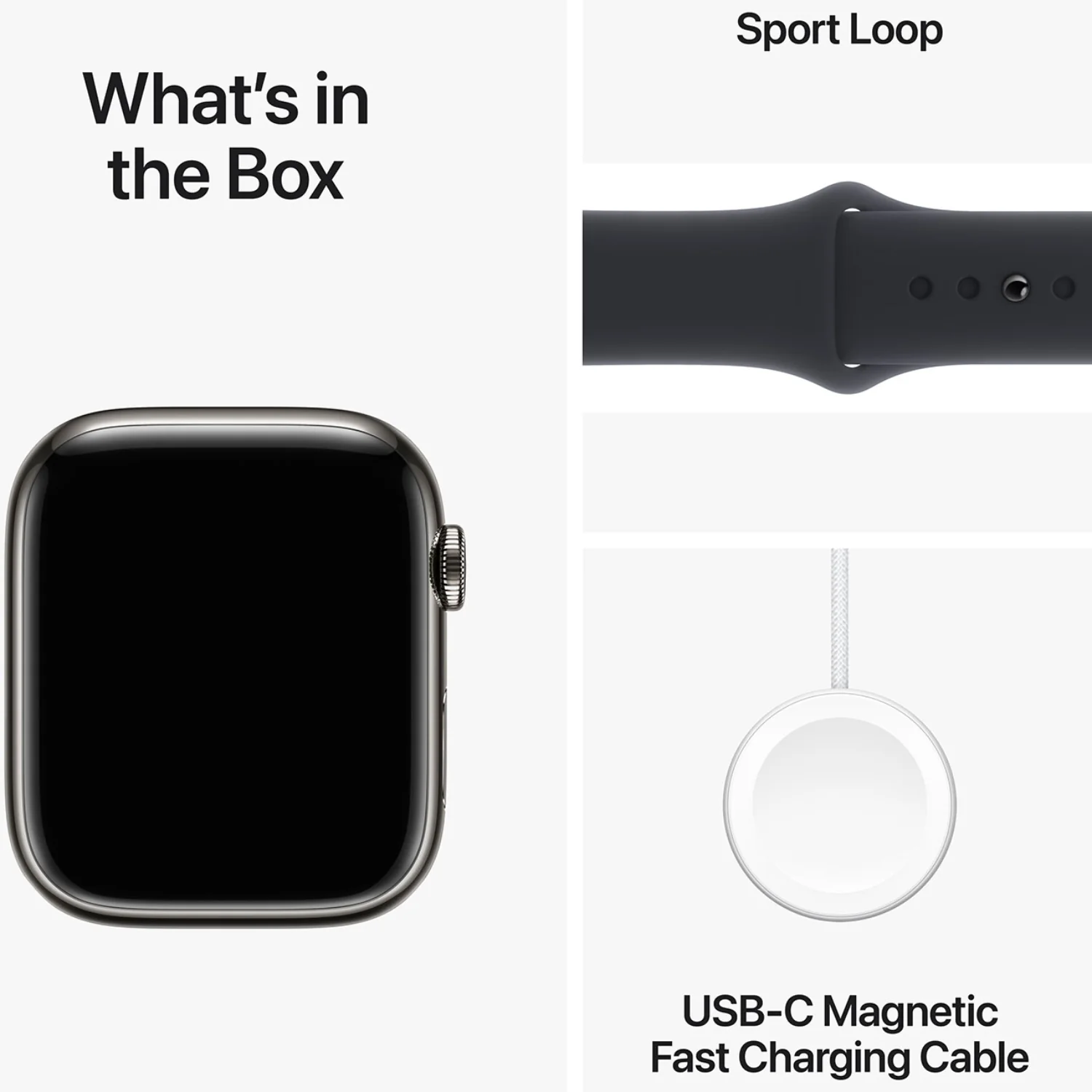 Apple Series 9 Unisex 41mm Stainless Steel Case Smartwatch with Sport Band - GPS + Cellular - Image 10