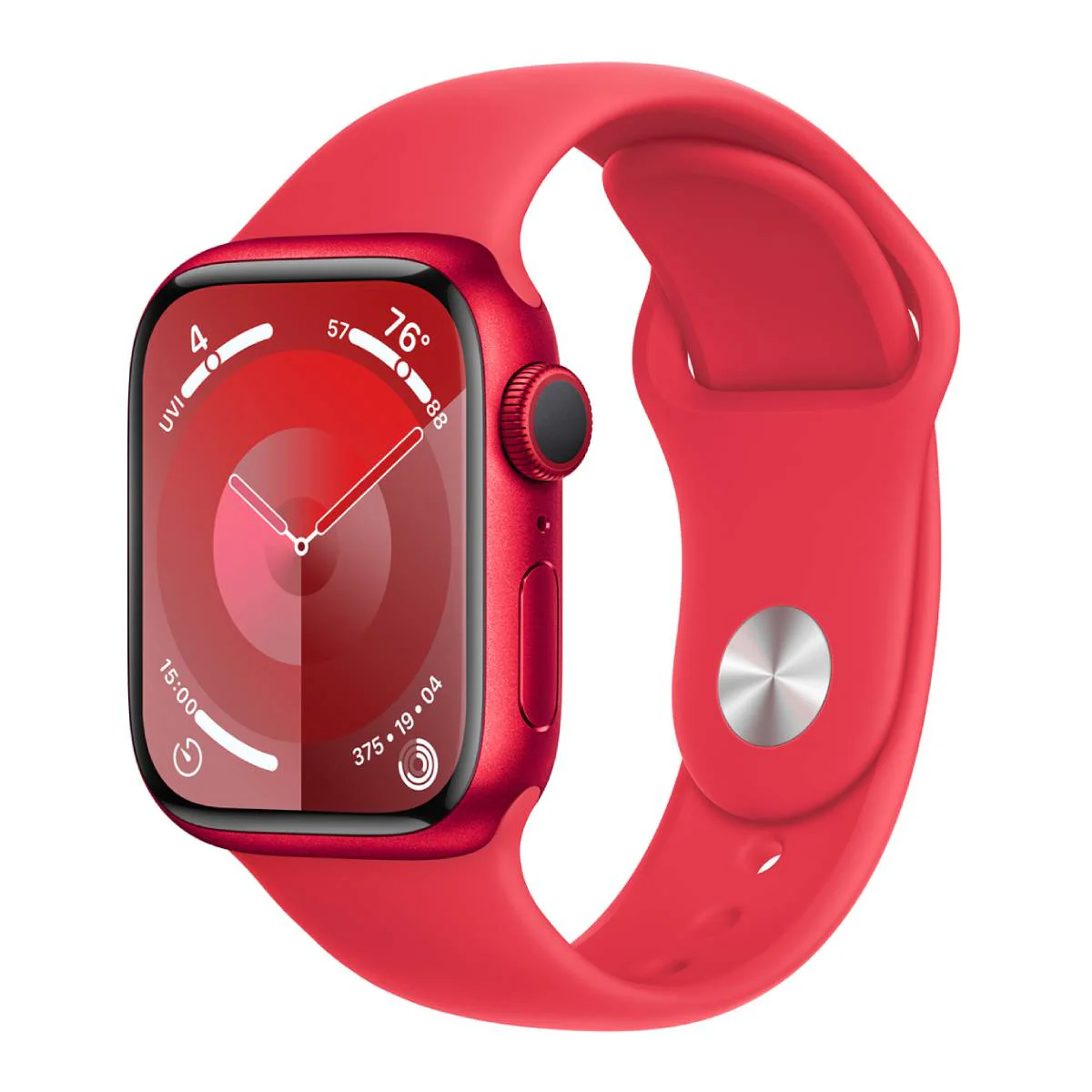 Apple Series 9 Unisex 41mm Stainless Steel Case Smartwatch with Sport Band - GPS + Cellular - Image 5