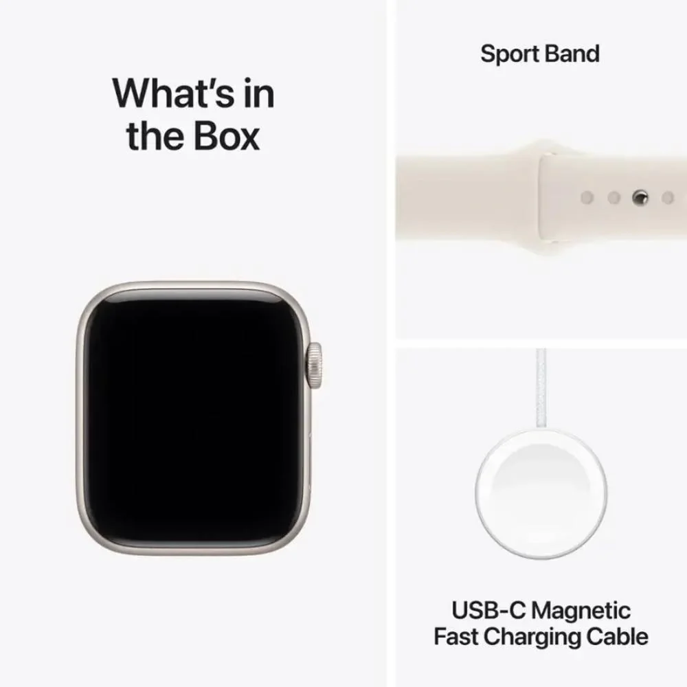 Apple Watch SE 3 Unisex 40mm Aluminum Case Smartwatch with Sport Band - GPS - Image 3